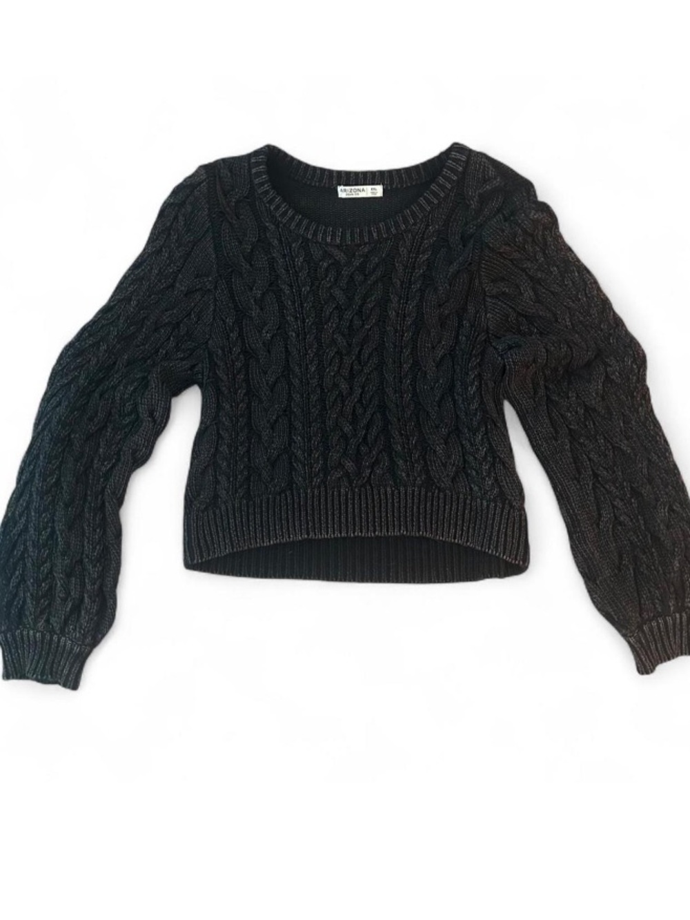 Cable Knit Sweater Cozy Y2K Dark Academia Fisherman Knit Sweater XXL - Picture 2 of 7